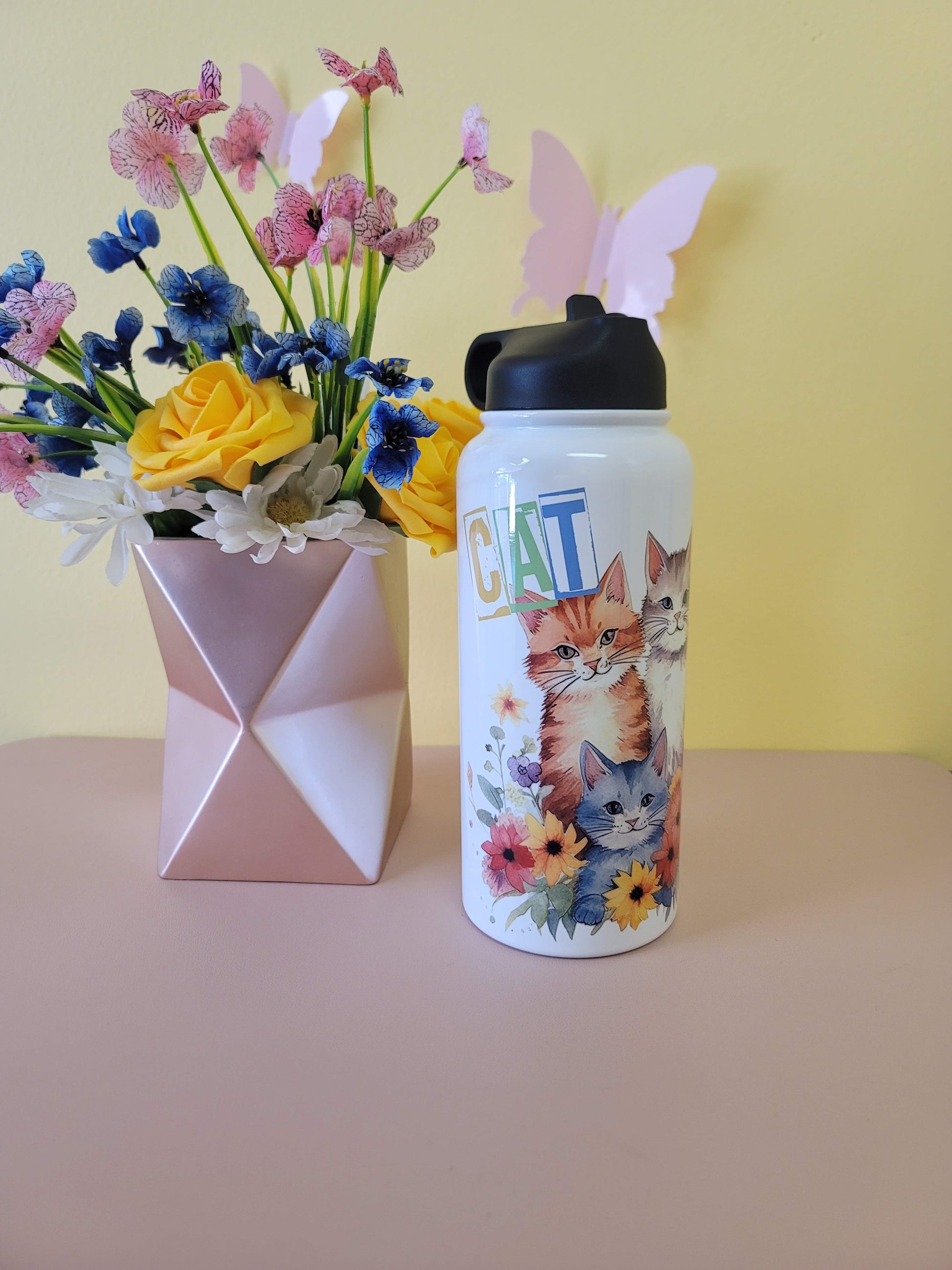 Cat Mom Water Bottle