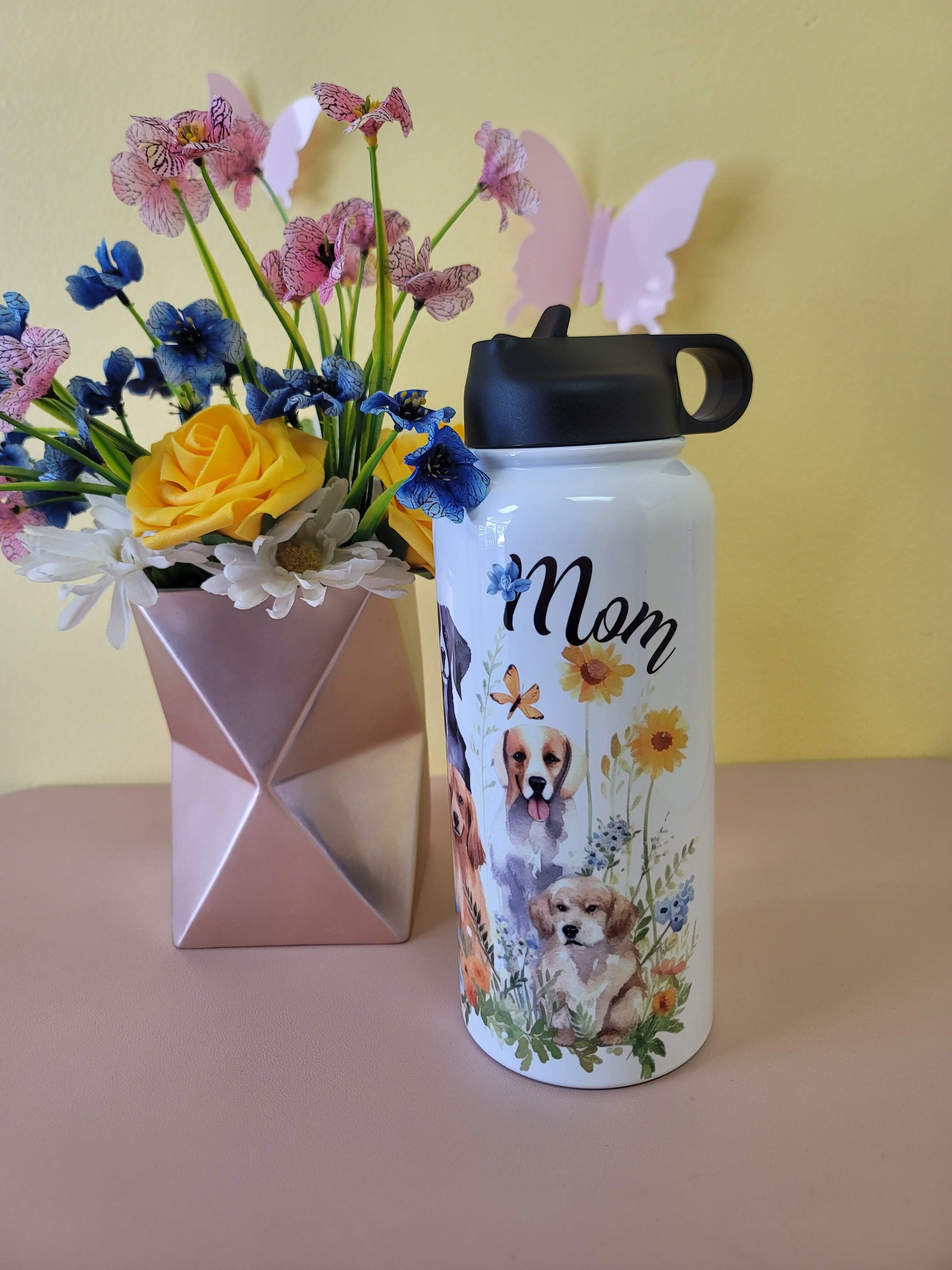 Dog Mom Water Bottle