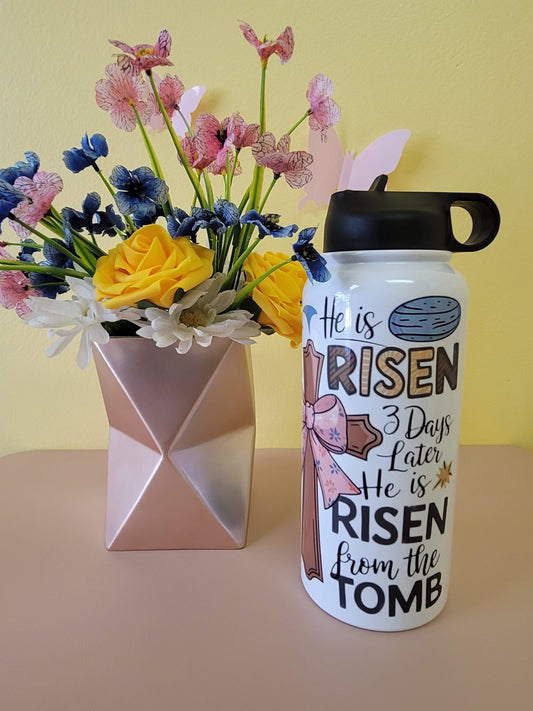 He is Risen Water Bottle