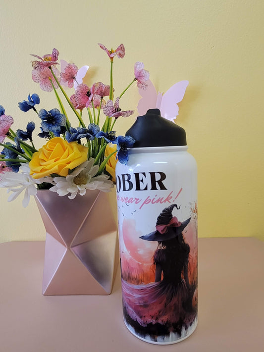 Mean Girls Witch Breast Cancer Water Bottle