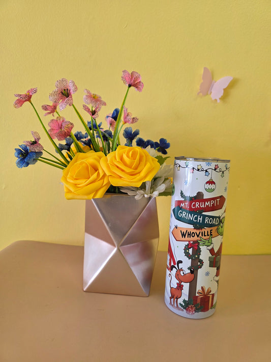 Christmas Grinch Tumbler Stainless Steel