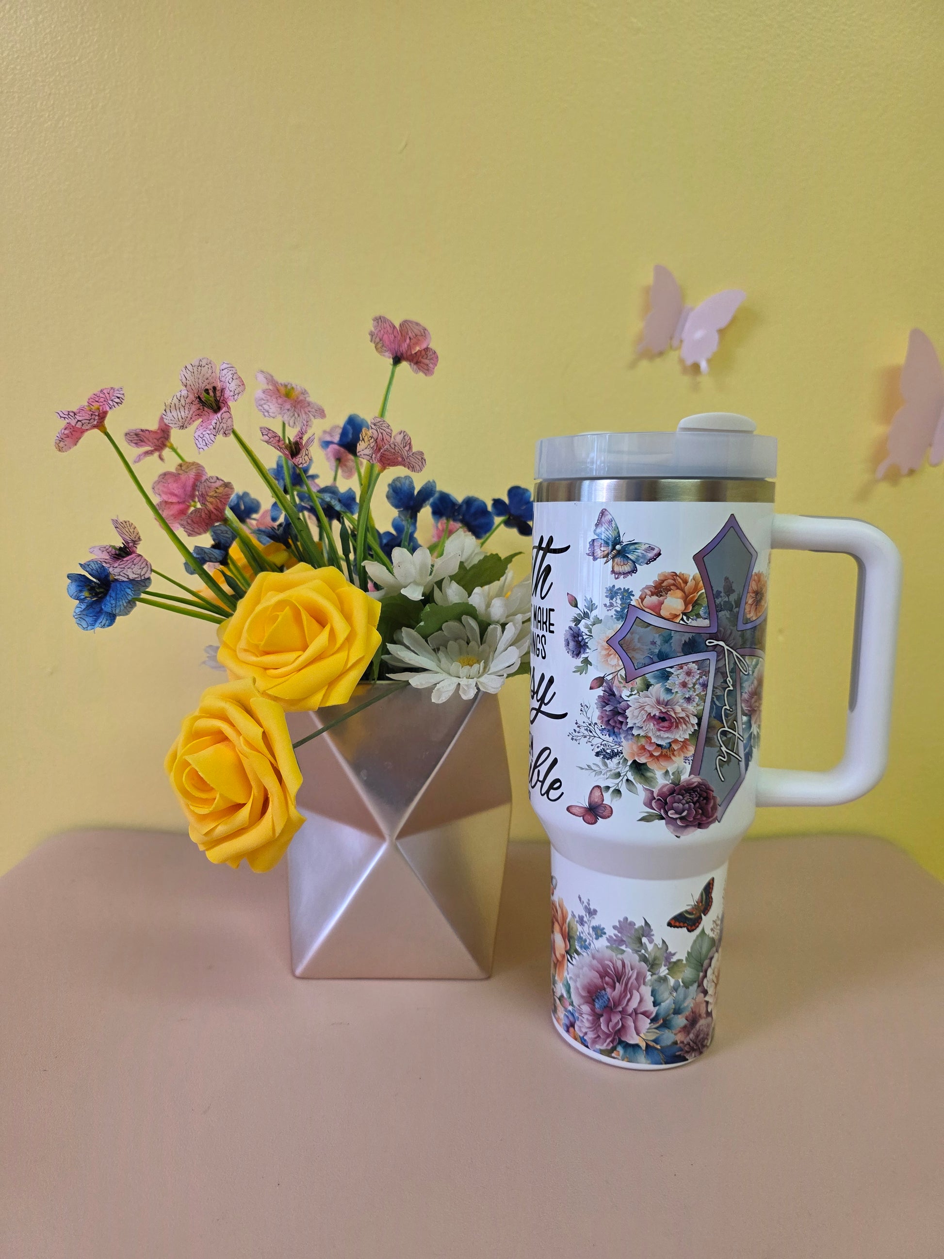 Christian Faith Bible Verse Tumbler