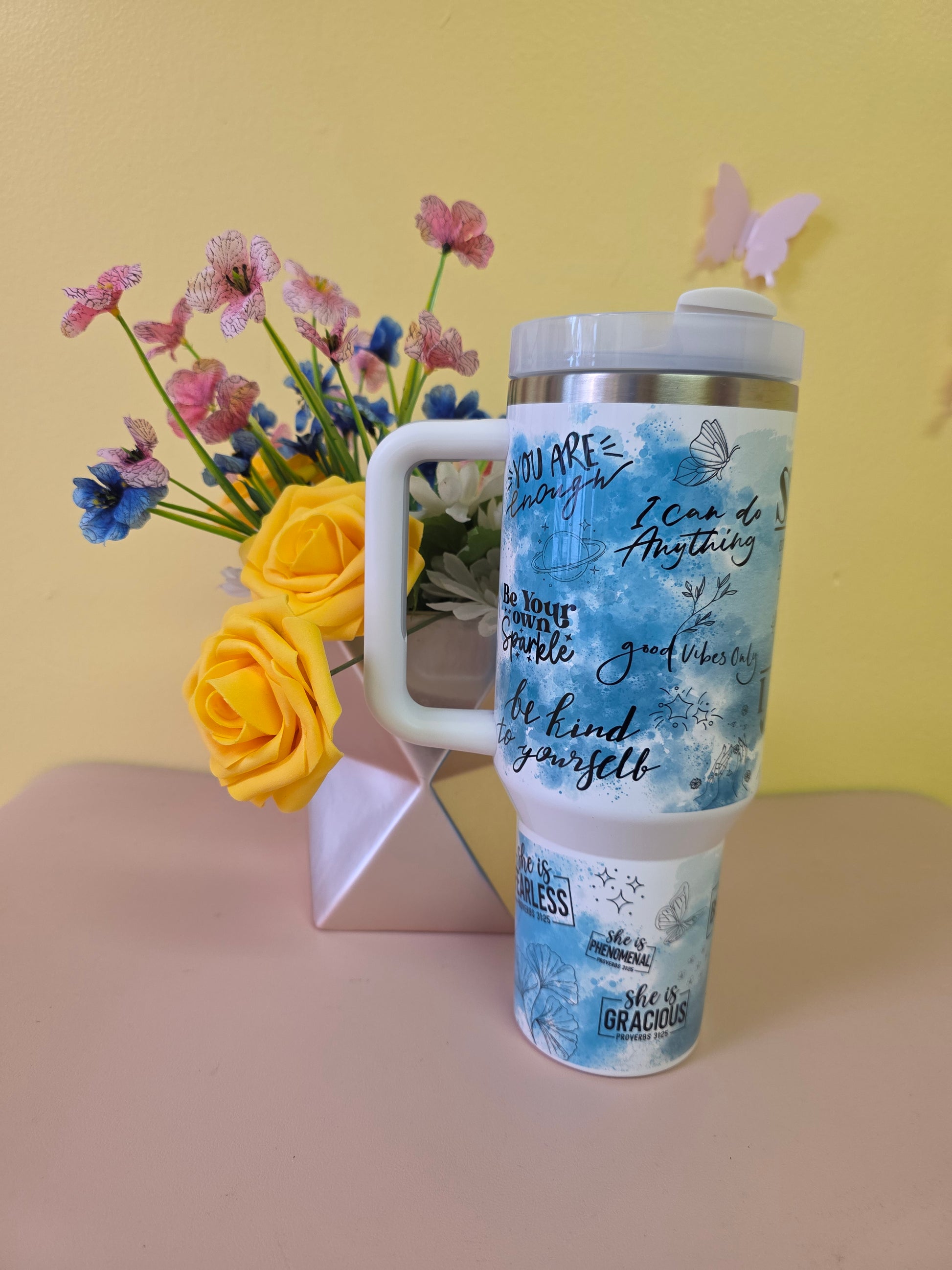 Positive Affirmations Self Love Tumbler