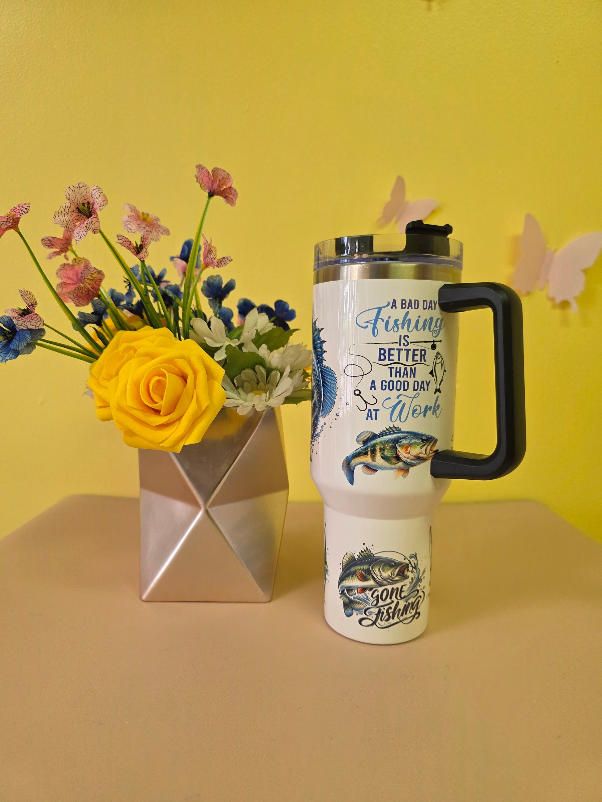 Bass Fishing Tumbler Gift for Dad