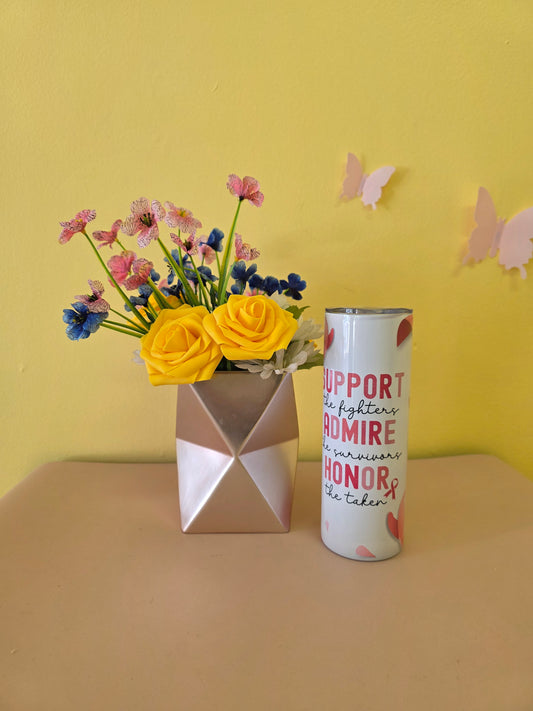 Breast Cancer Awareness Tumbler Stainless Steel