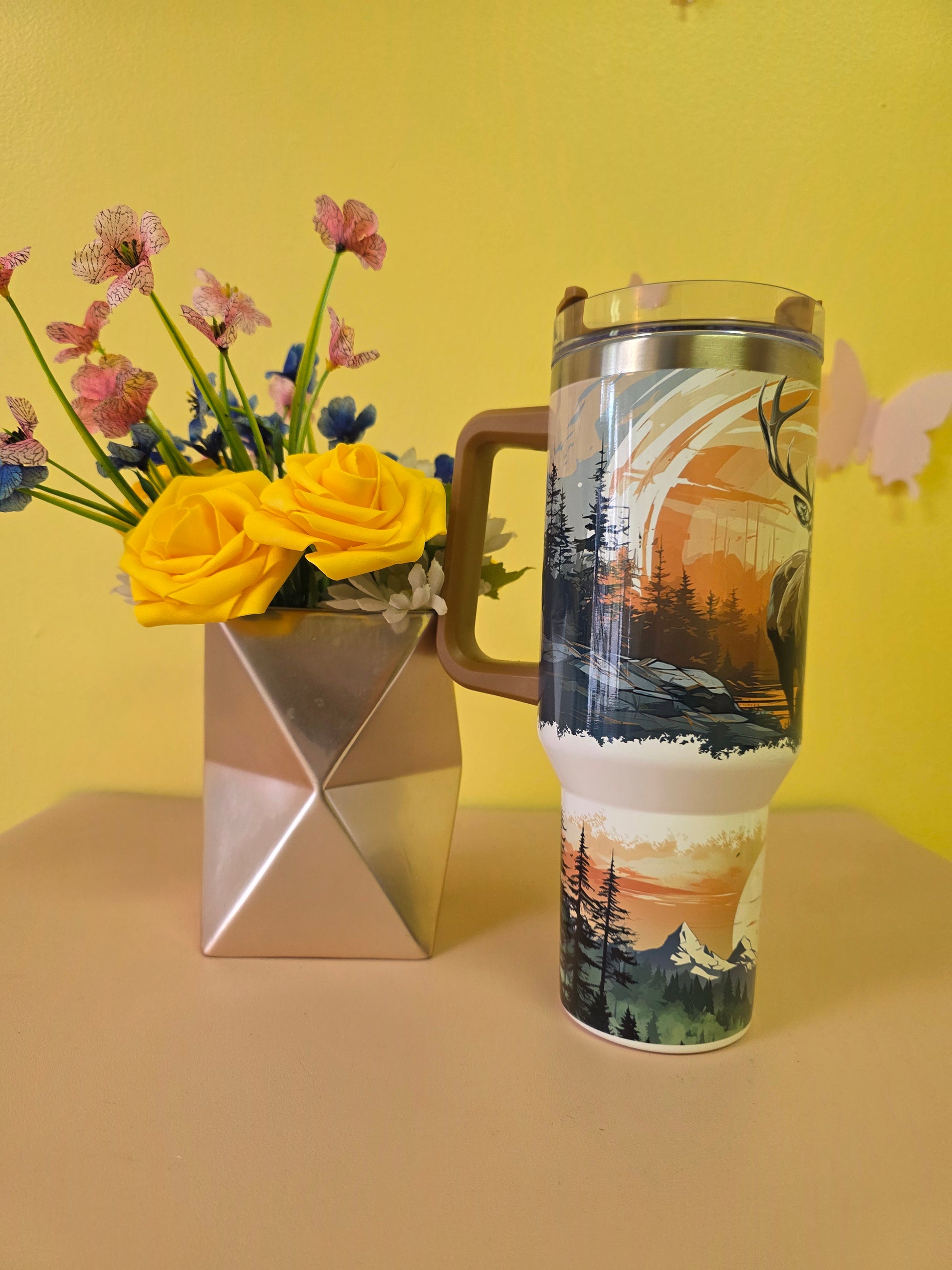 Deer Hunter Buck Tumbler Gift for Dad