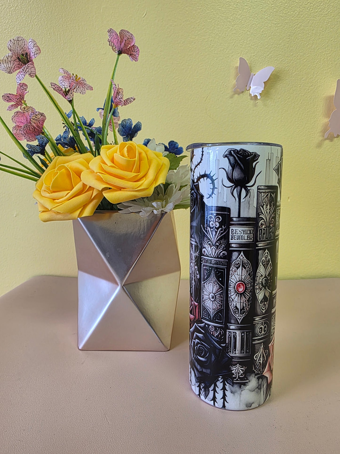 Gothic Book I Prefer the Villain Tumbler