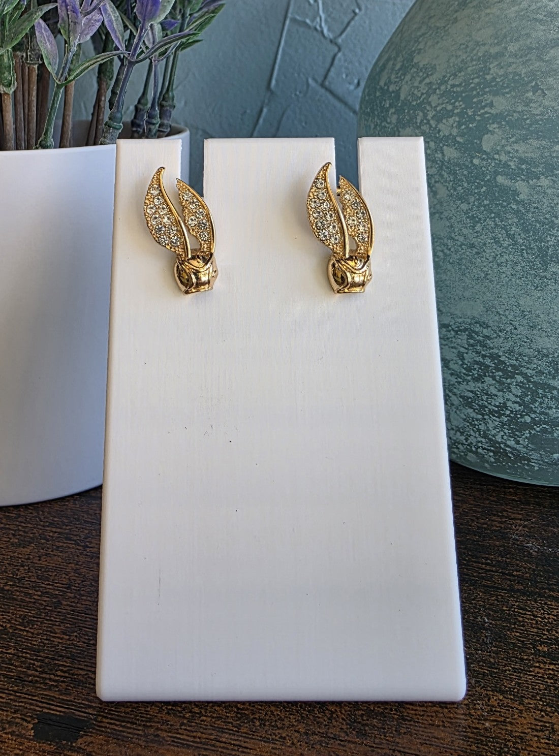 Harry Potter golden snitch jeweled studs