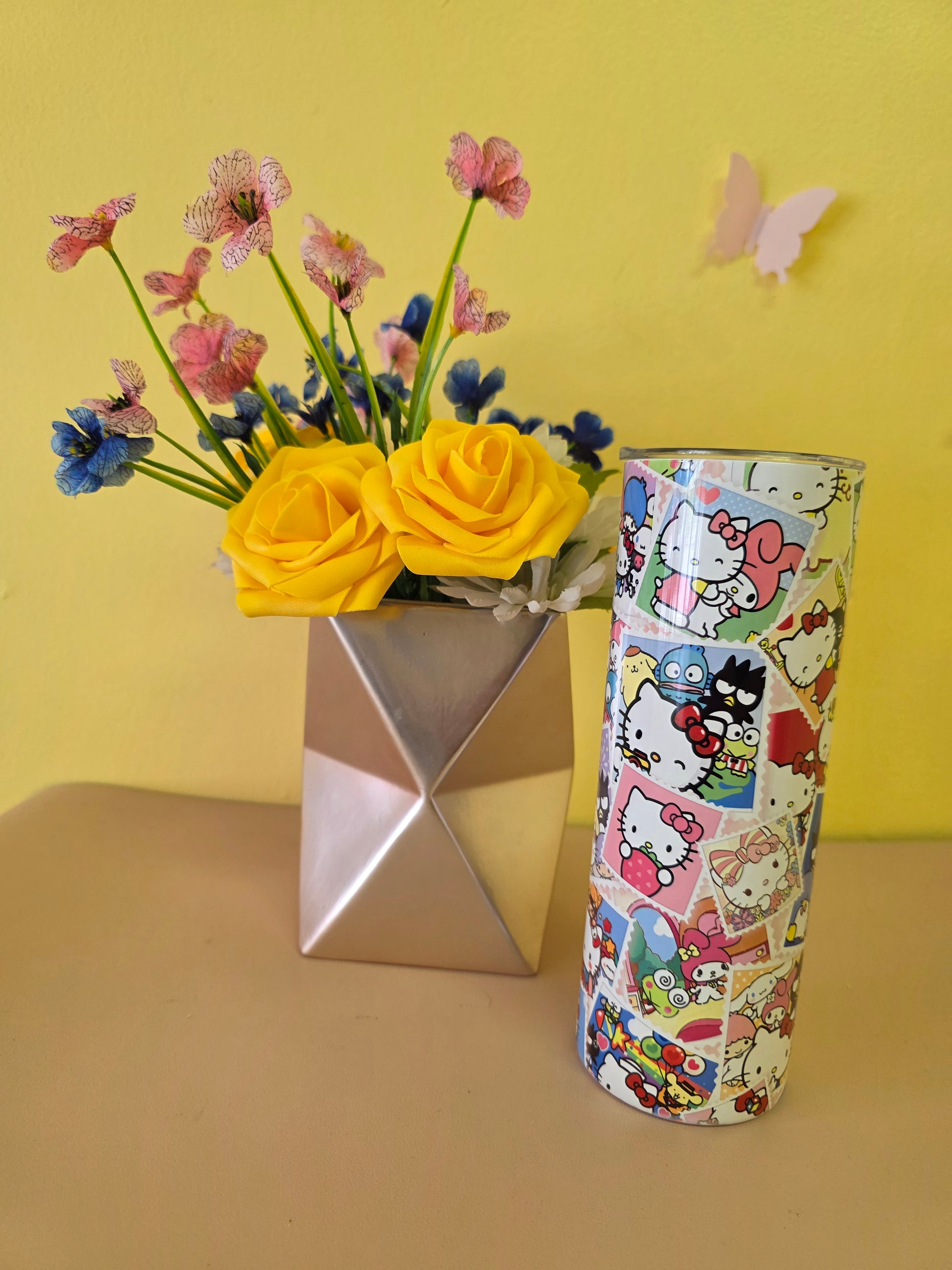 Hello Kitty Tumbler Stainless Steel 20 Ounce Collage