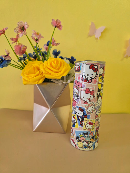 Hello Kitty Tumbler Stainless Steel 20 Ounce Collage