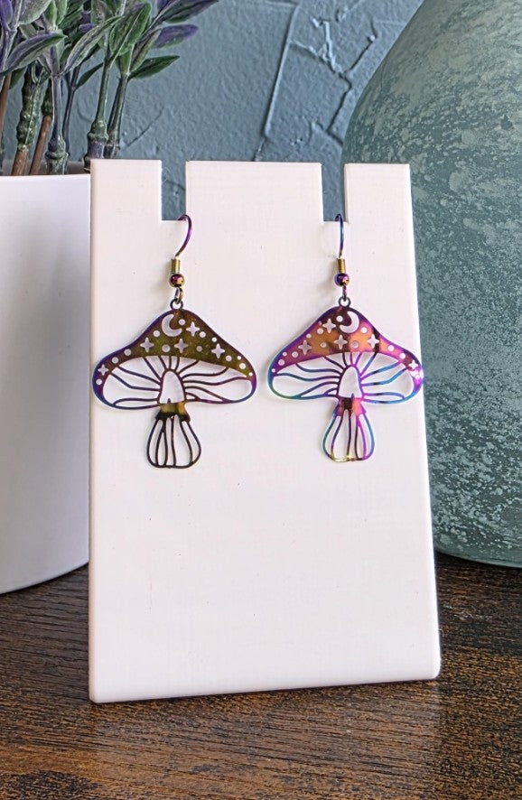 Holographic dangle mushrooms gothic mystic