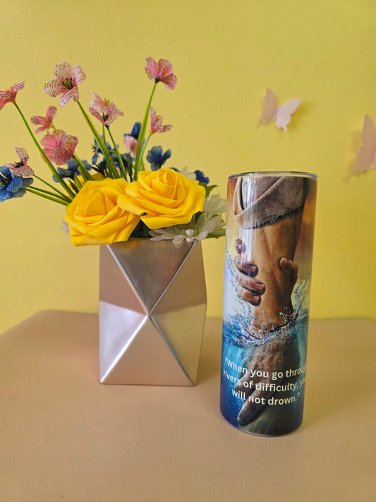 Bible Verse Tumbler Isaiah Christian Faith