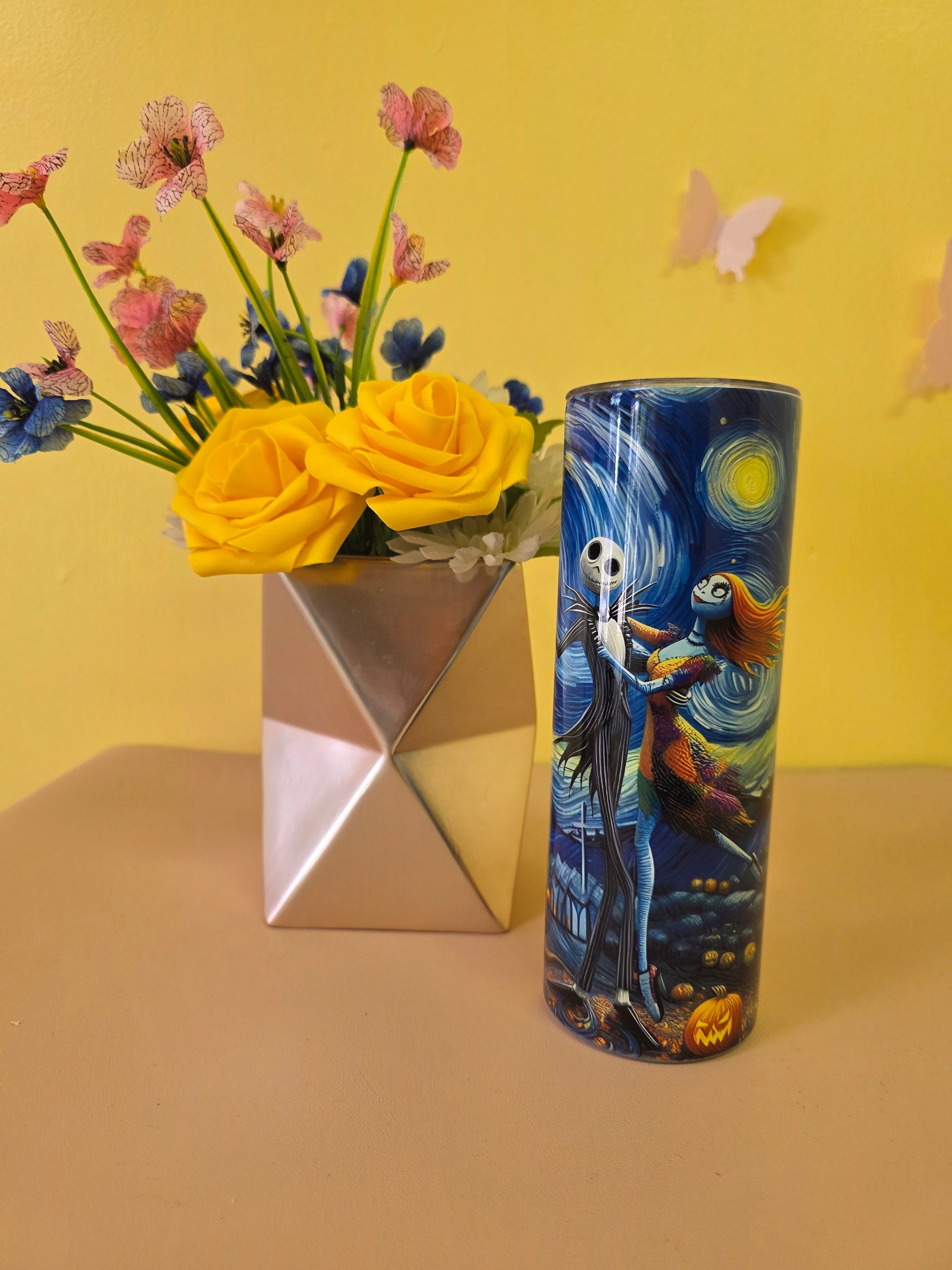 Starry Night Jack Skellington Tumbler