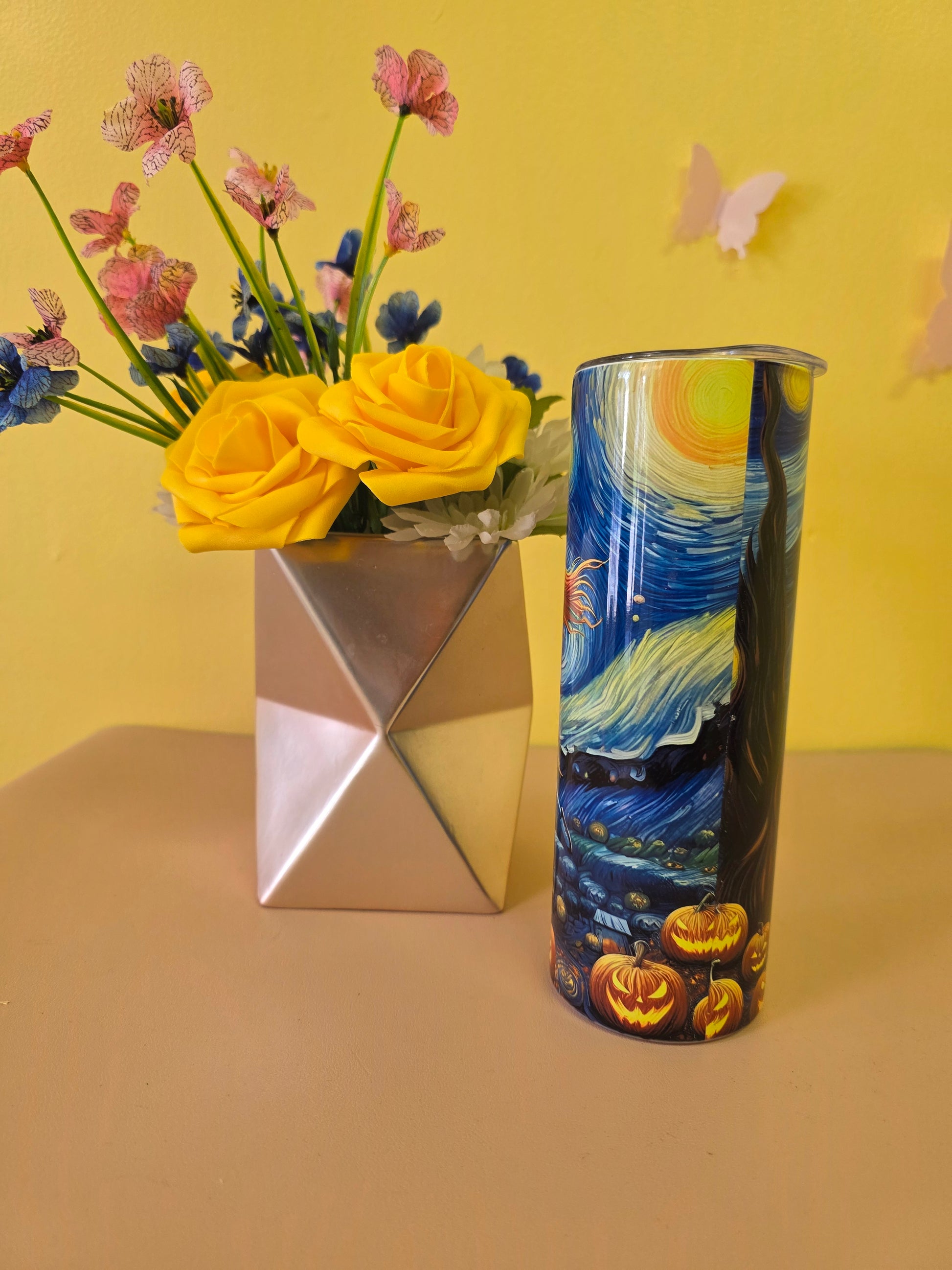 Starry Night Jack Skellington Tumbler