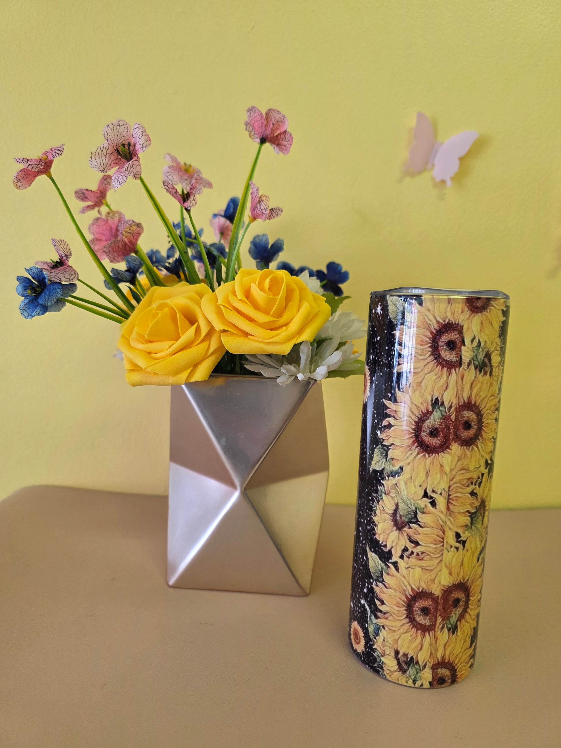 Mom Sunflower Stainless Steel Tumbler 20 Ounce