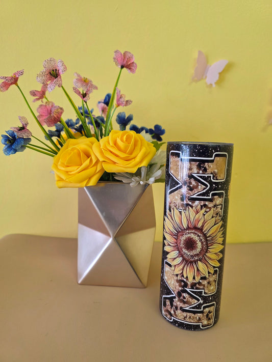 Mom Sunflower Stainless Steel Tumbler 20 Ounce