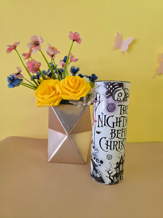 Nightmare Before Christmas Jack Skellington Tumbler Collage