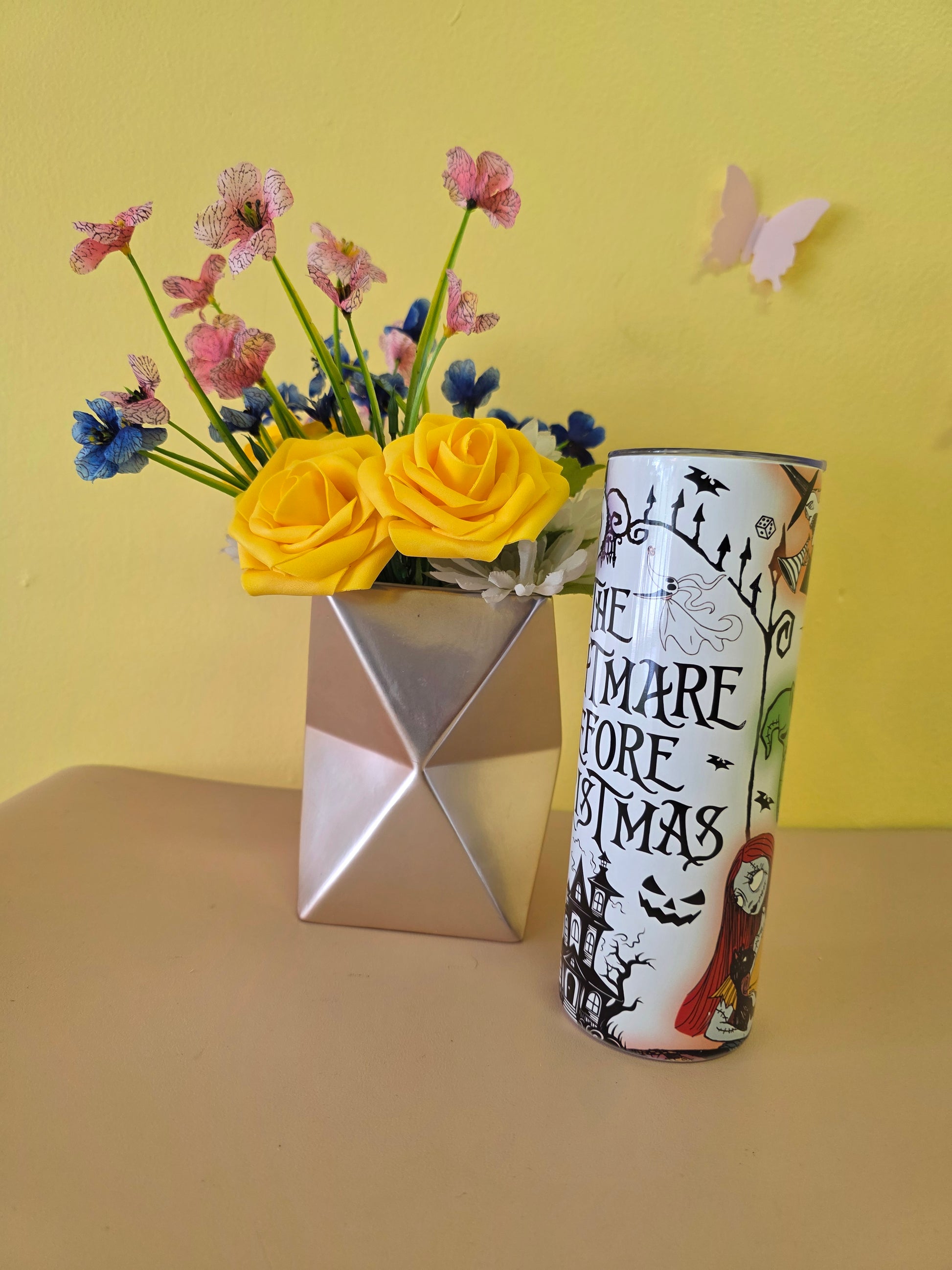 Nightmare Before Christmas Jack Skellington Tumbler Collage