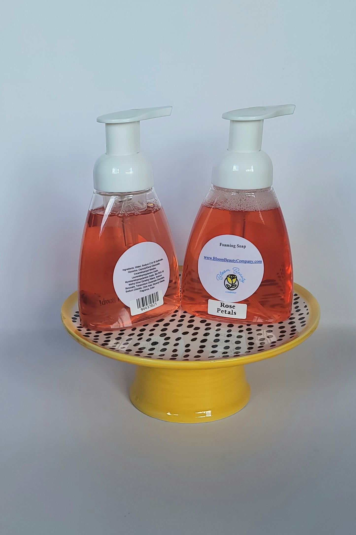 Organic Hand Soap Vegan All Natural Rose Petals