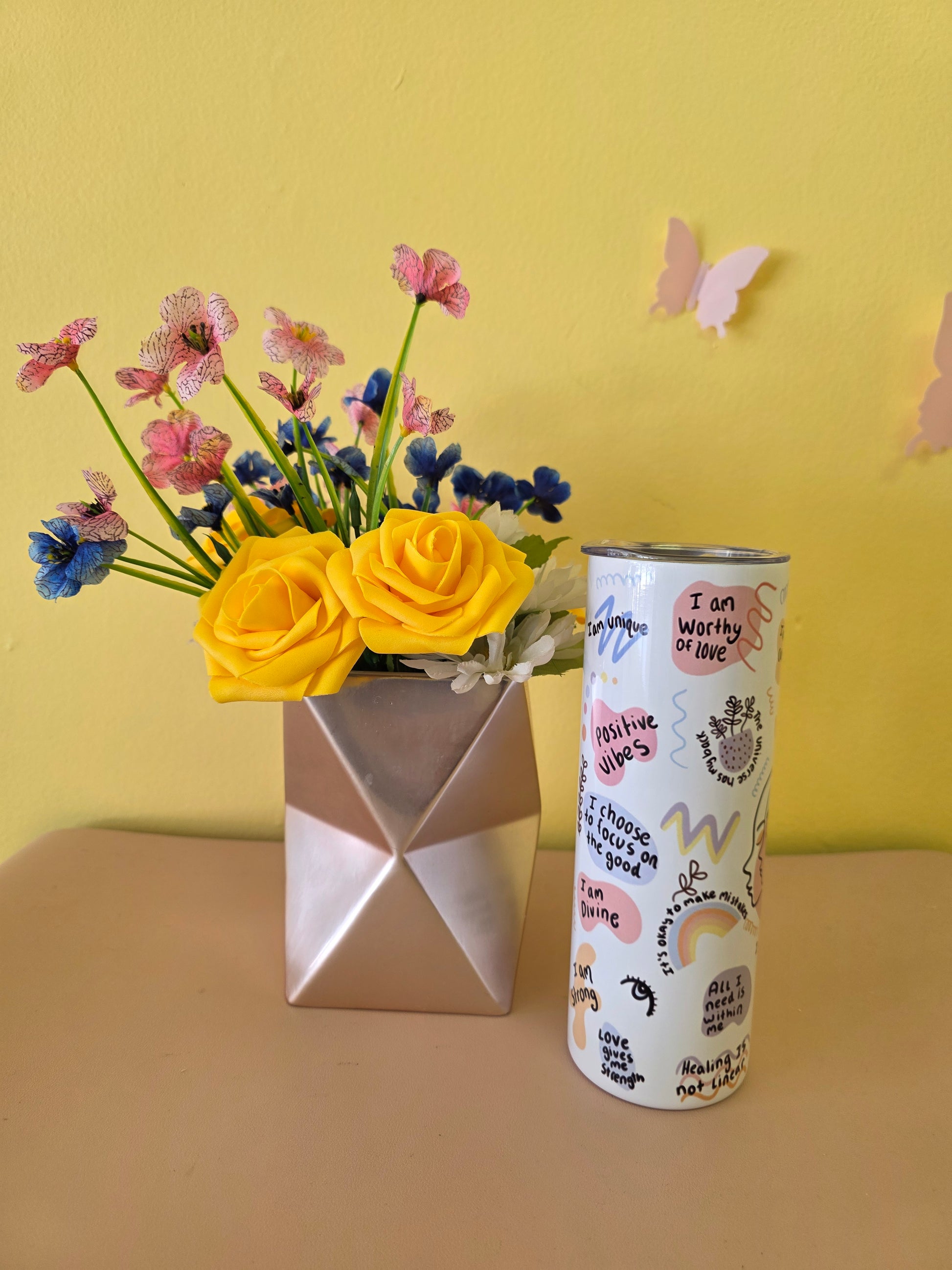 Positive Affirmations Self Love Tumbler