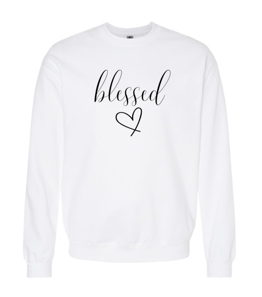 Women's Long Sleeve Sweatshirt - Relaxed Fit Crew Neck | Devotional Easter God Christian Blessed