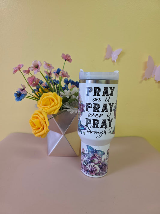 Christian Faith Pray Prayer Tumbler