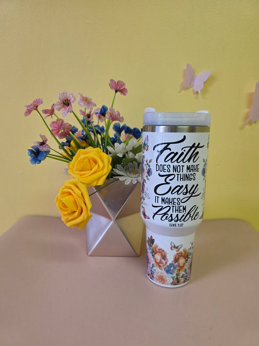 Christian Faith Bible Verse Tumbler