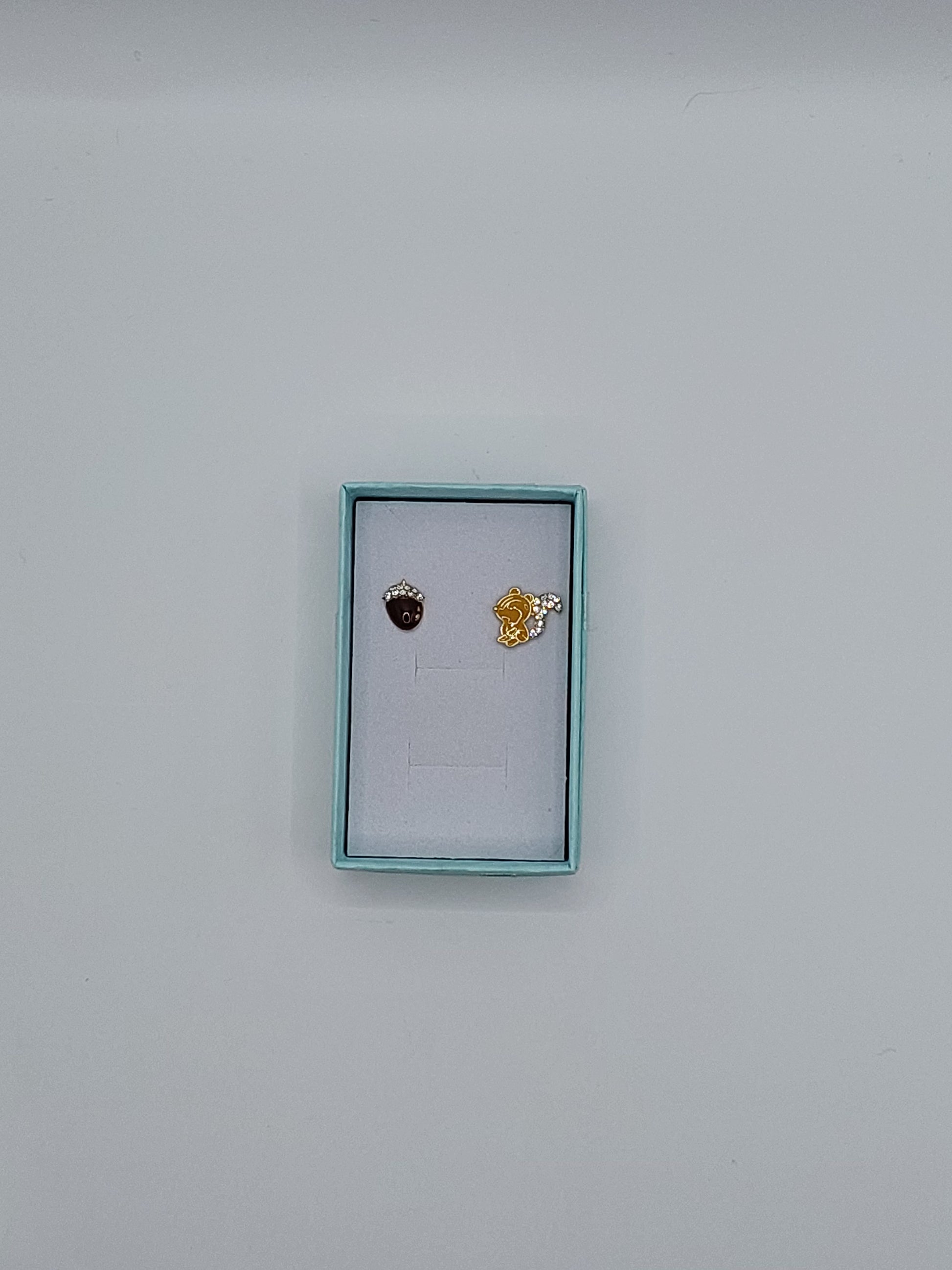 Autumn Fall Earrings Squirrel Acorn