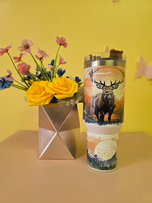 Deer Hunter Buck Tumbler Gift for Dad