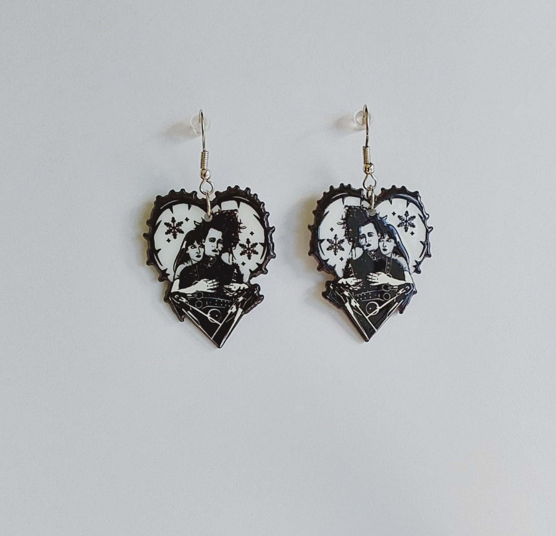 Edward Scissorhands Dangle Earrings