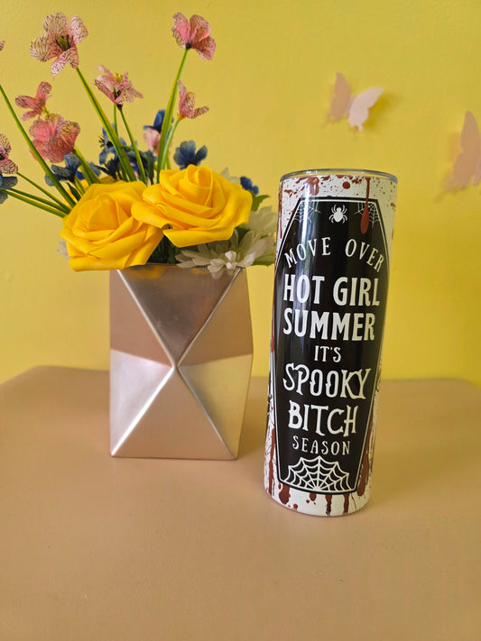 Gothic Spooky Girl Season Tumbler