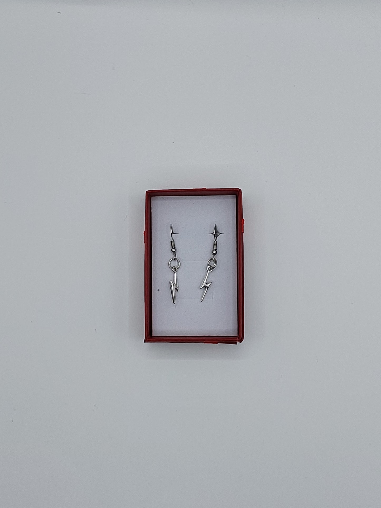 Harry Potter silver lightning bolt earrings. 