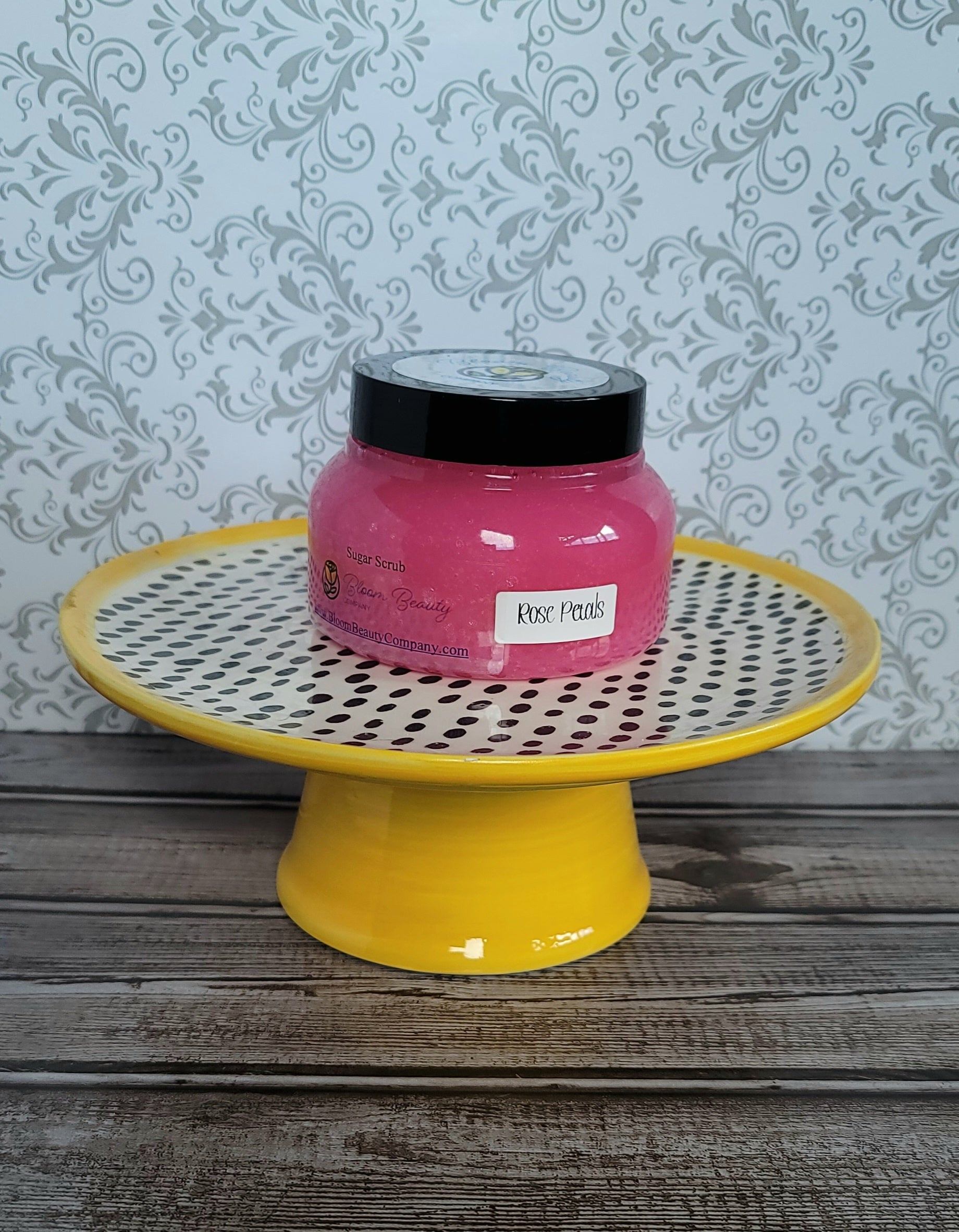 Organic Sugar Scrub All Natural Vegan Rose Petals
