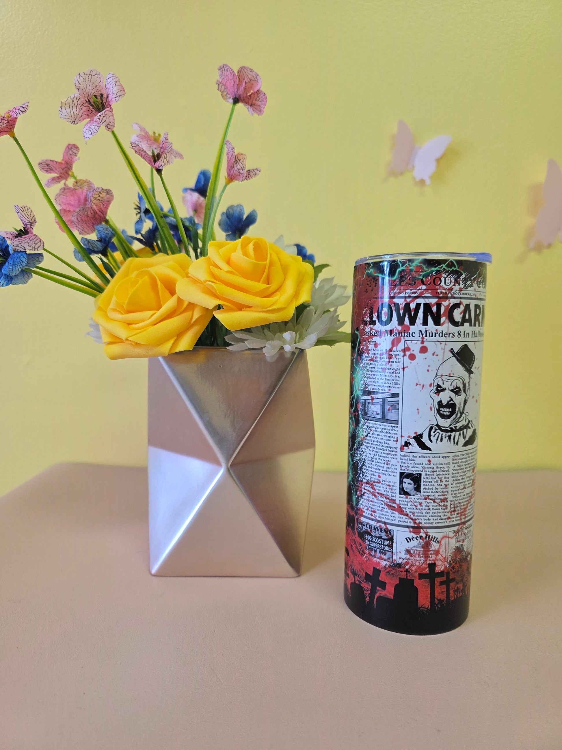 Terrifier Clown Carnage Tumbler