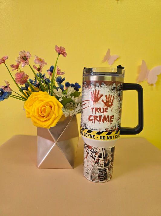 True Crime Tumbler Murder Mystery