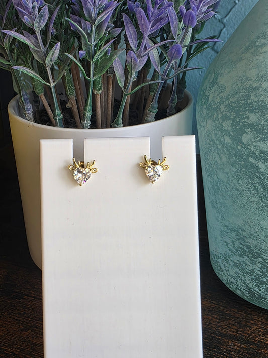 Christmas Stud reindeer earrings 